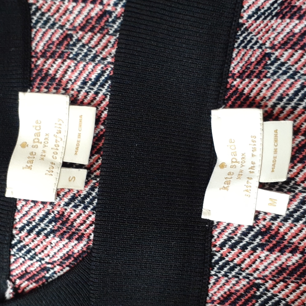 Kate Spade black blue orange and white blouse and matching skirt - Picture 8 of 9